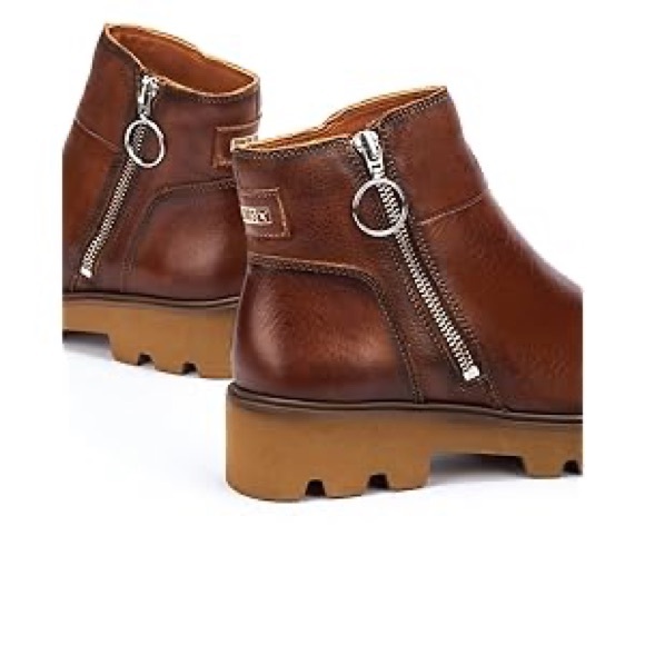 New PIKOLINOS Flat Ankle Boots Leather Salamanca for Woman Size 38 - Picture 3 of 5